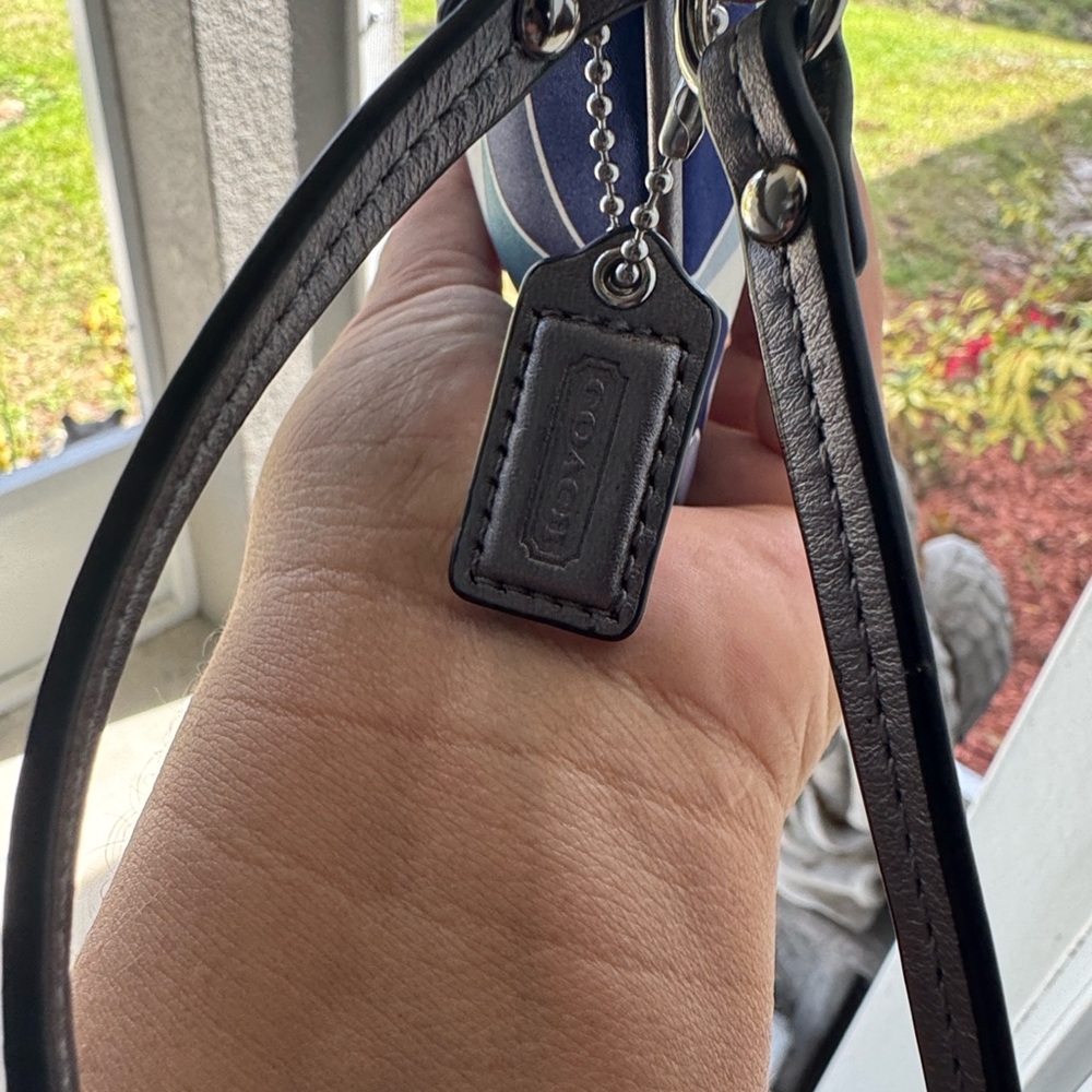COACH sateen Wristlet - Picture 3 of 10